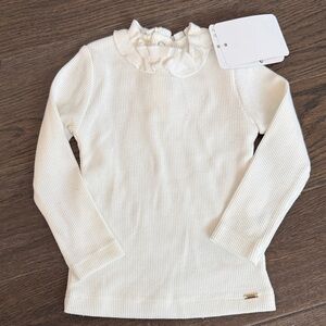 Mayoral Baby Girl Cream Ribbed Sweater